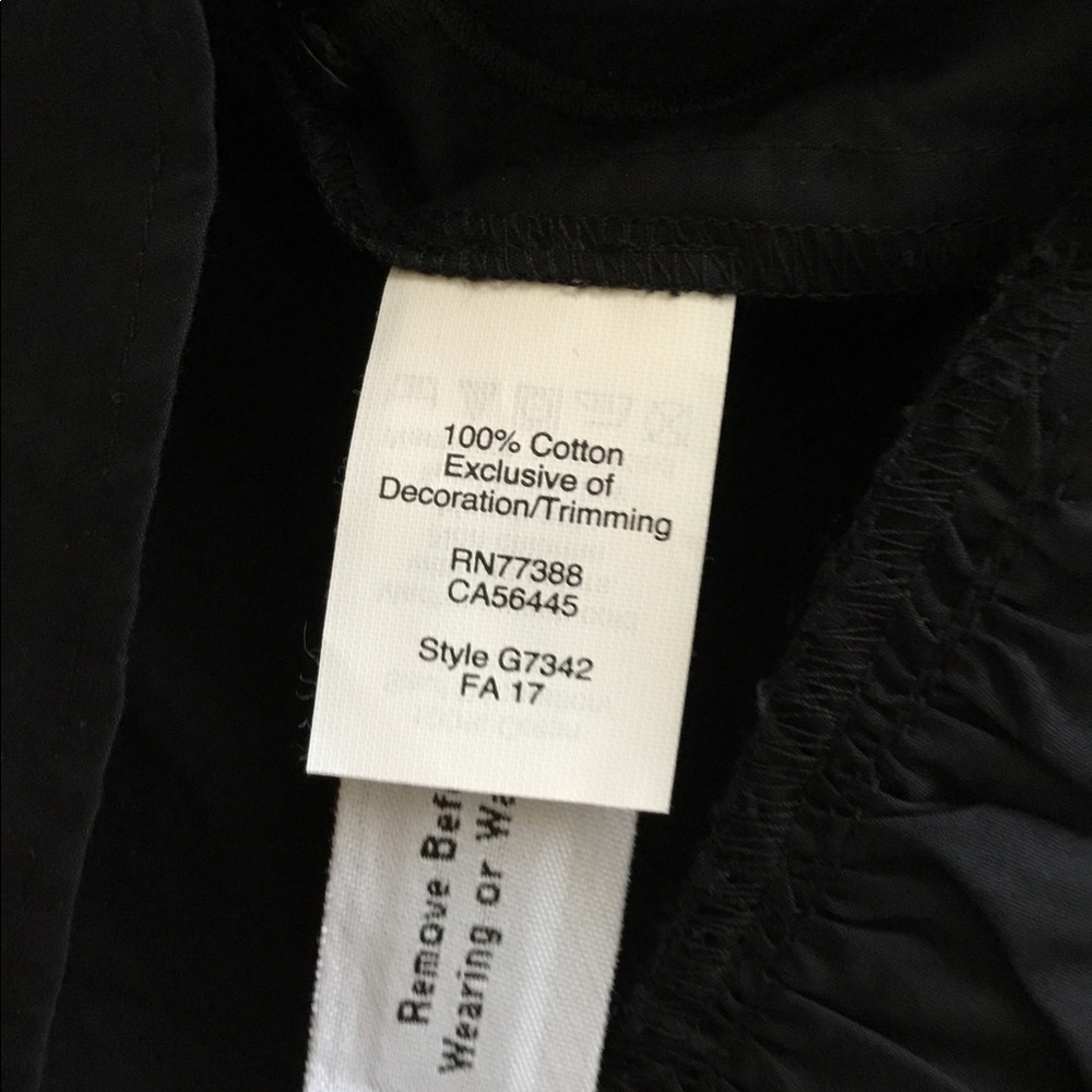 Madewell Floral embroidered black top Sz.XXS - Picture 8 of 8